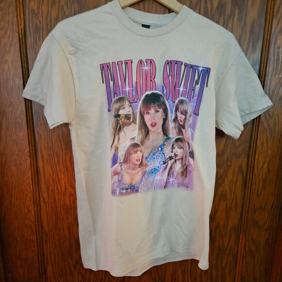 TAYLOR SWIFT  T-shirt Noir Unisex Taylor Swift Sz  M - Picture 2 of 7